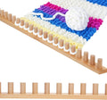 Chunky Knitting Loom 48 in Foldable Wood Frame - Large Blanket Loom