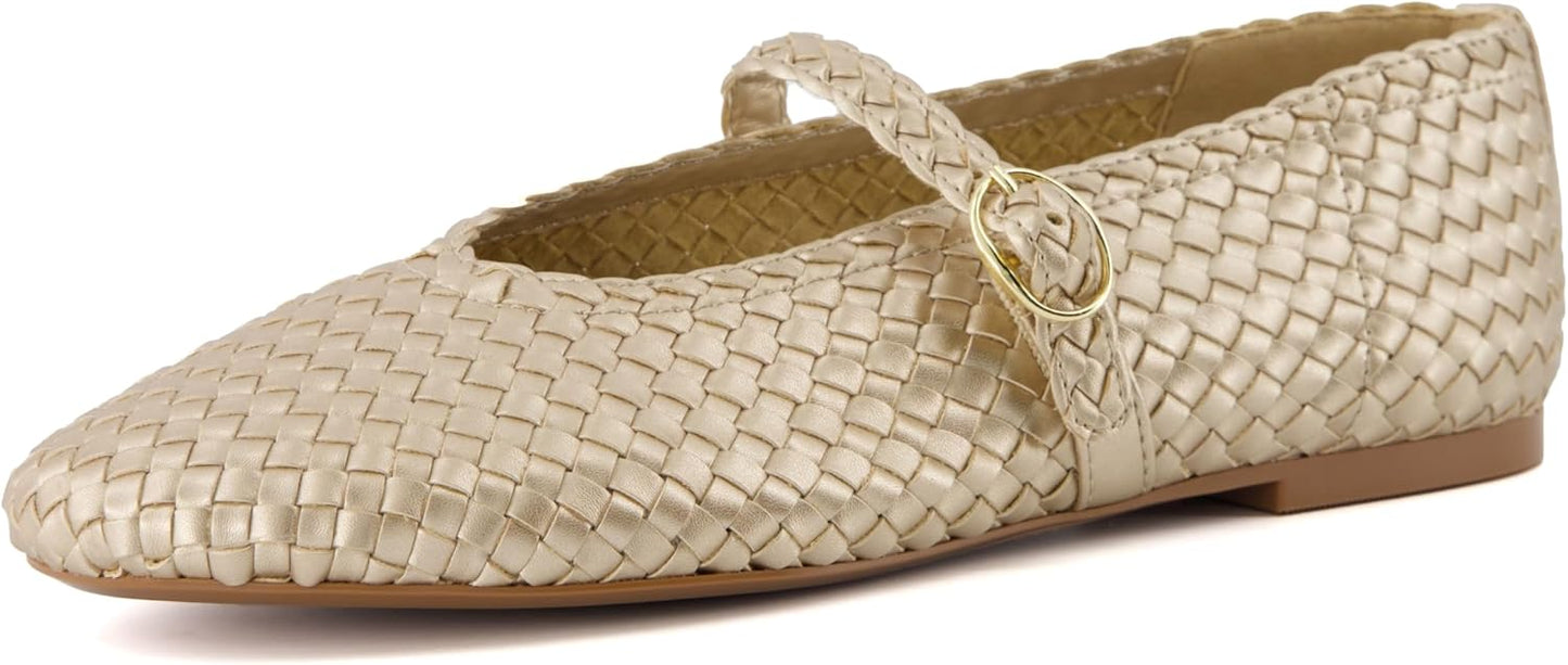 CUSHIONAIRE Bistro Mary Jane Flats for Women with Comfort