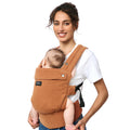 Baby Carrier with Natural Cotton Linen - Ergonomic Support for 7-44lbs