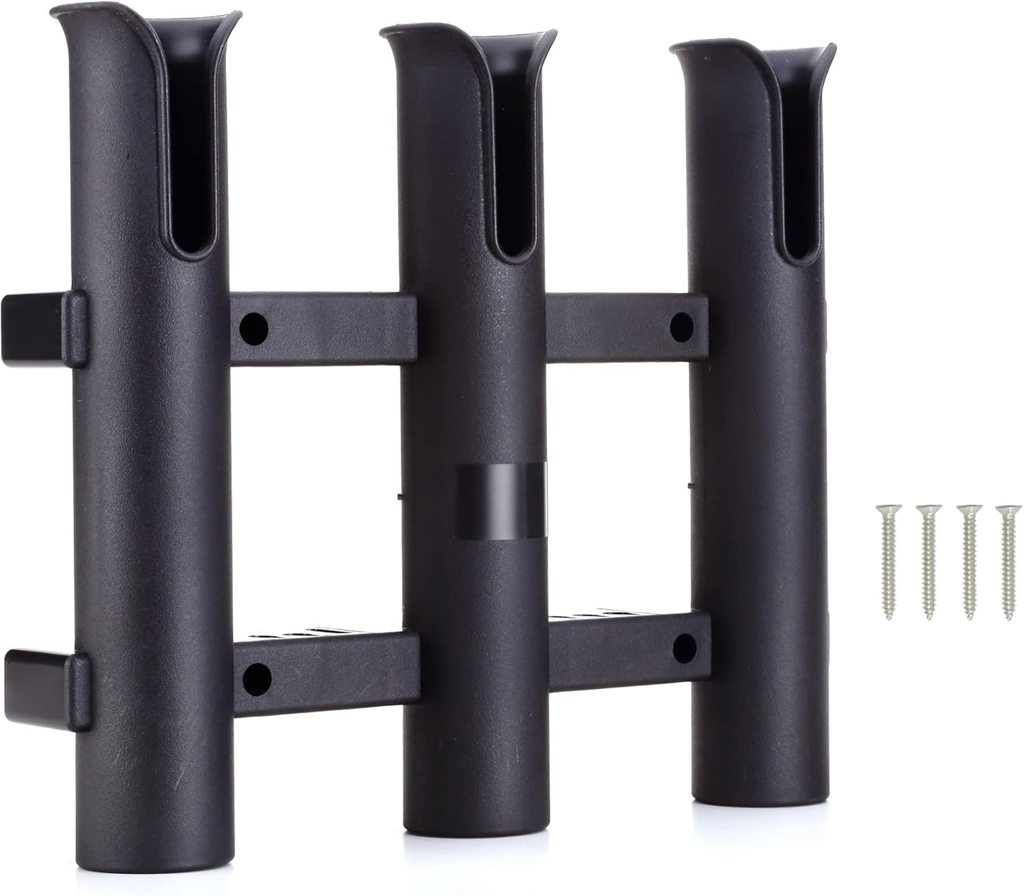 HiUmi 3-Pole Wall Mount Fishing Rod Holder - Secure Storage