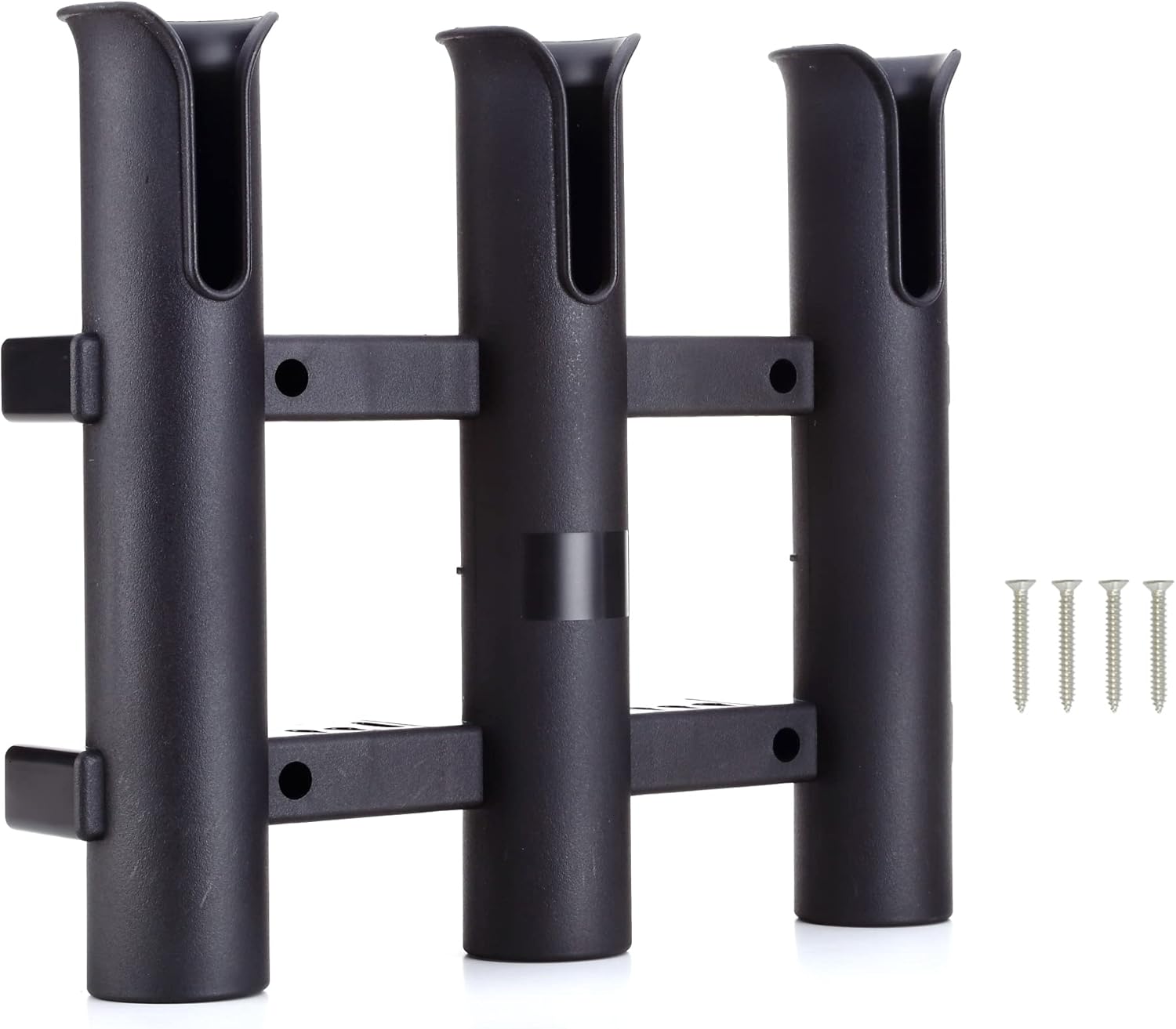 HiUmi 3-Pole Wall Mount Fishing Rod Holder - Secure Storage