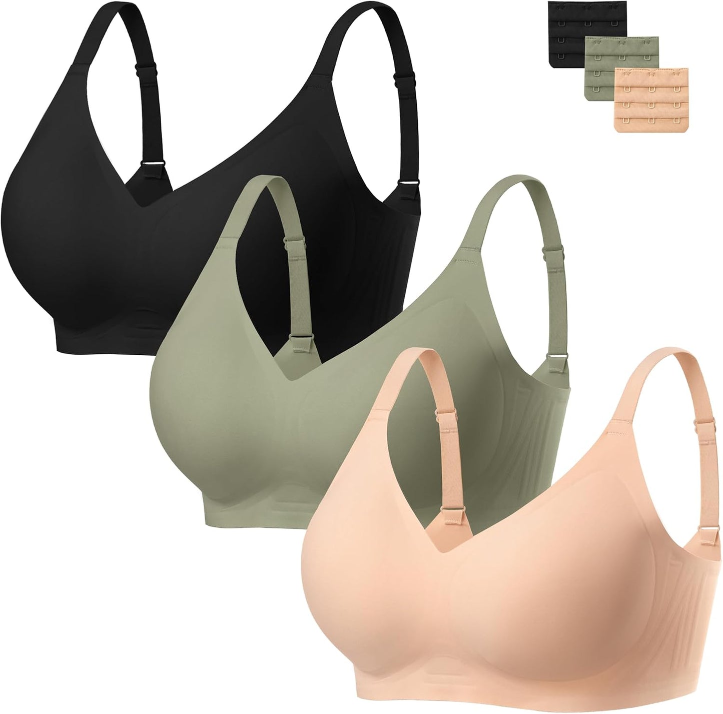 Comfort Seamless Wireless Bra for Women with Full Coverage
