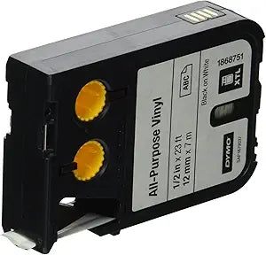 DYMO All-Purpose Labels for XTL Label Makers - 1/2 in Black on White