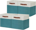 HNZIGE Storage Cubes Bins Set of 4 12 in - Collapsible Canvas