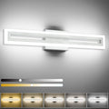 SOLFART Brushed Nickel Vanity Lights 24in 5-Color Dimmable - Modern