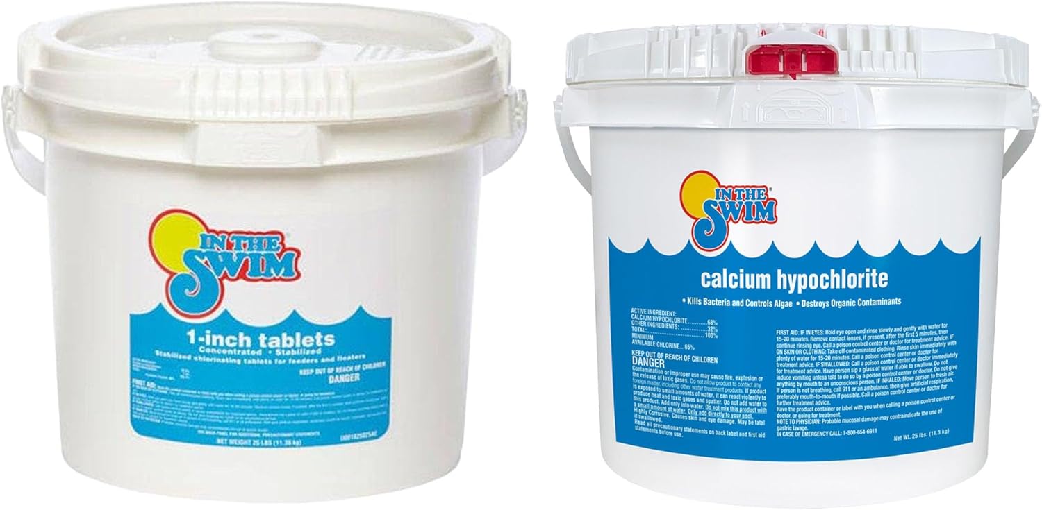 Chlorine and Shock Bundle for Sanitizing Swimming Pools