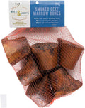 Smoked Beef Marrow Dog Bones for Small & Aggressive Chewers - Hickory
