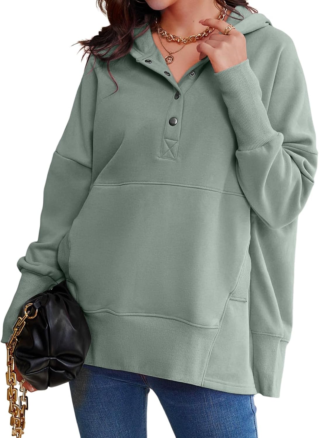 AlvaQ Womens Oversized Sweatshirts for Cozy Winter Style