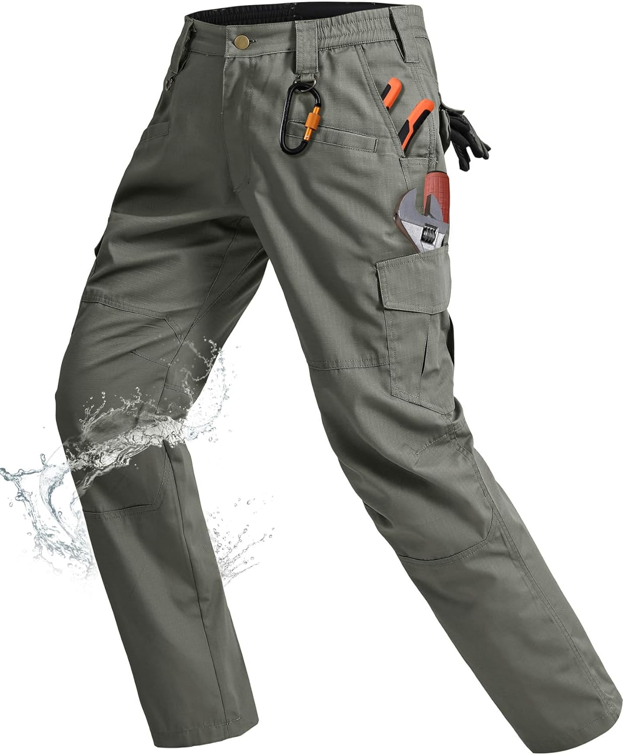 Rapoo Ripstop Water Resistant Cargo Tactical Pants for Men