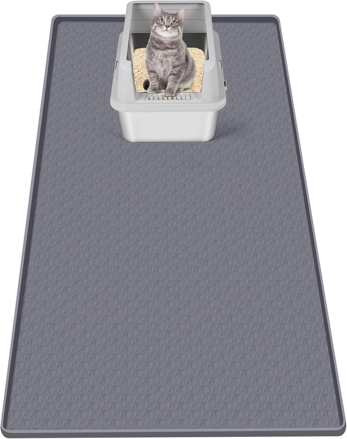 Bartuke Cat Litter Mat - Extra Large Silicone Trapping Mat