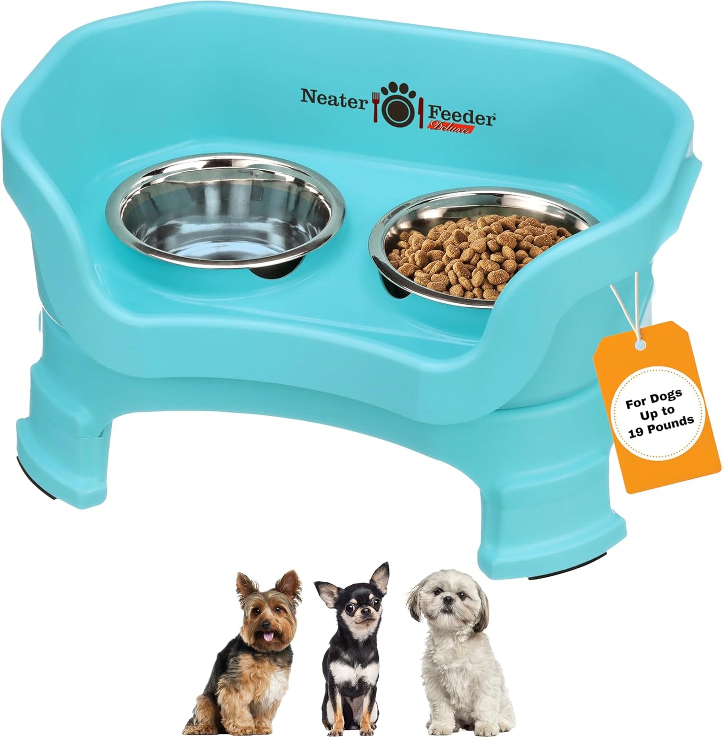 Neater Feeder Deluxe Elevated Dog Bowls for Small Breeds