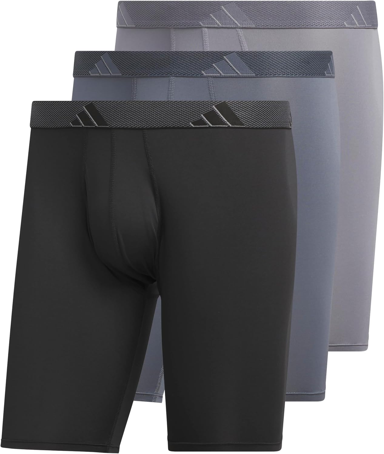 adidas Men's Performance Long Boxer Briefs for All-Day Comfort