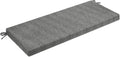 36 in Bench Cushion with Ties - Non Slip Grey Seat Pad