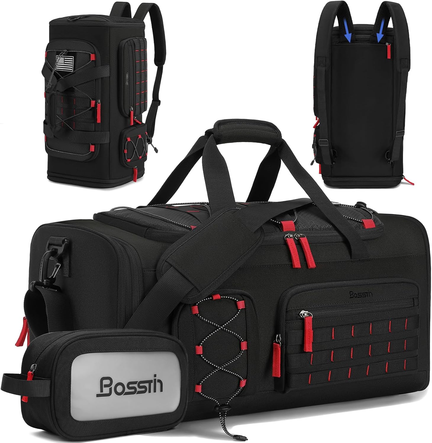 Bosstin Gym Bag for Men & Women - 45L Travel Duffle Bag