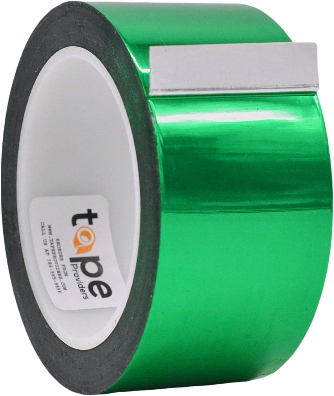 WOD MPFT2 Green Metalized Polyester Mylar Film Tape, 2 in x 72 yds