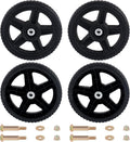 CheeMuii 4 Pcs 10 in Lawn Mower Wheels 4 Pack - Durable Replacement