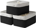 Fabric Storage Bins 17.7 x 13.8 x 9.7 in - Jumbo 3 Pack Organizer