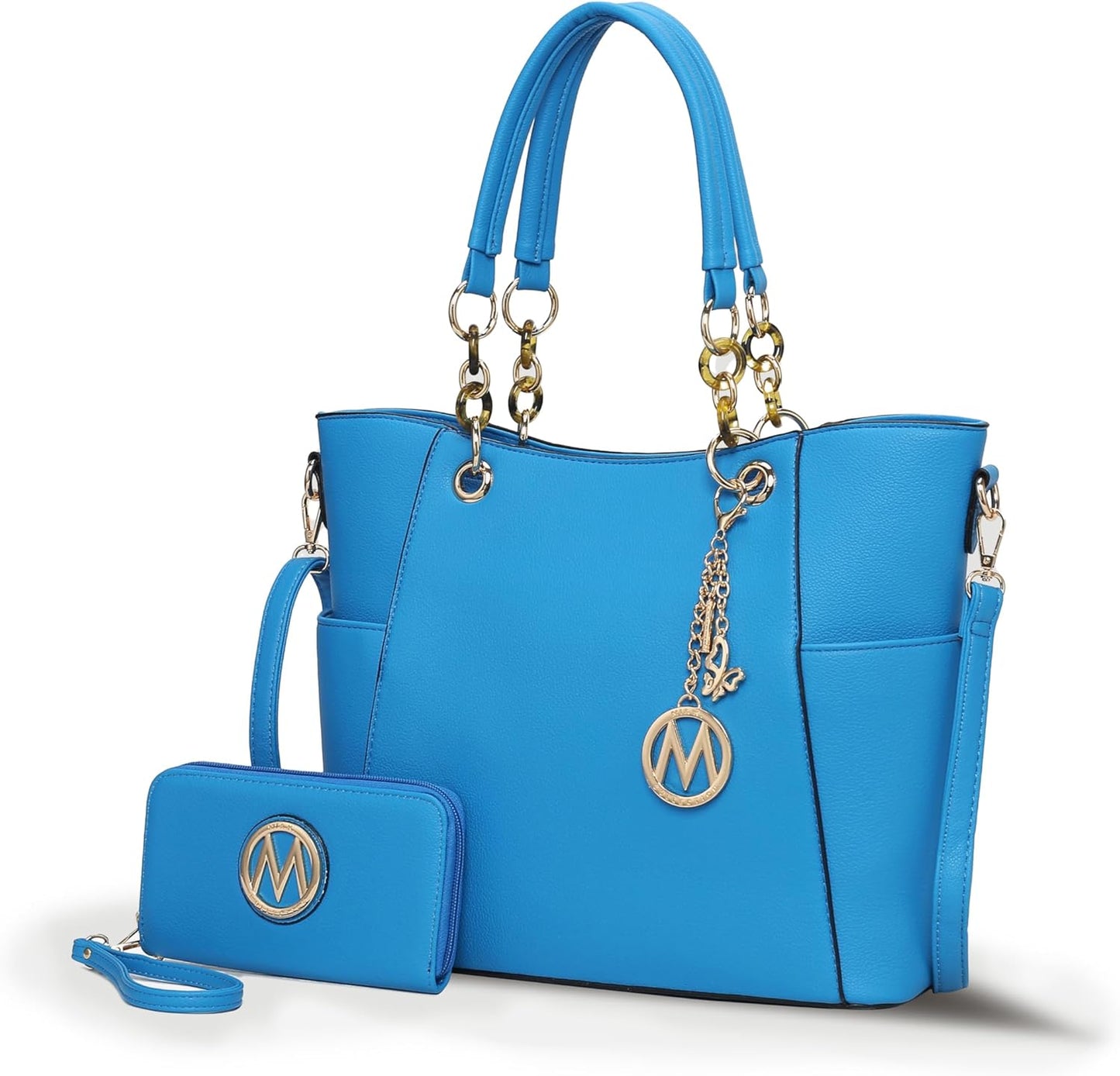 MKF Collection Tote Bag Set for Women - Chic Vegan Leather Handbag