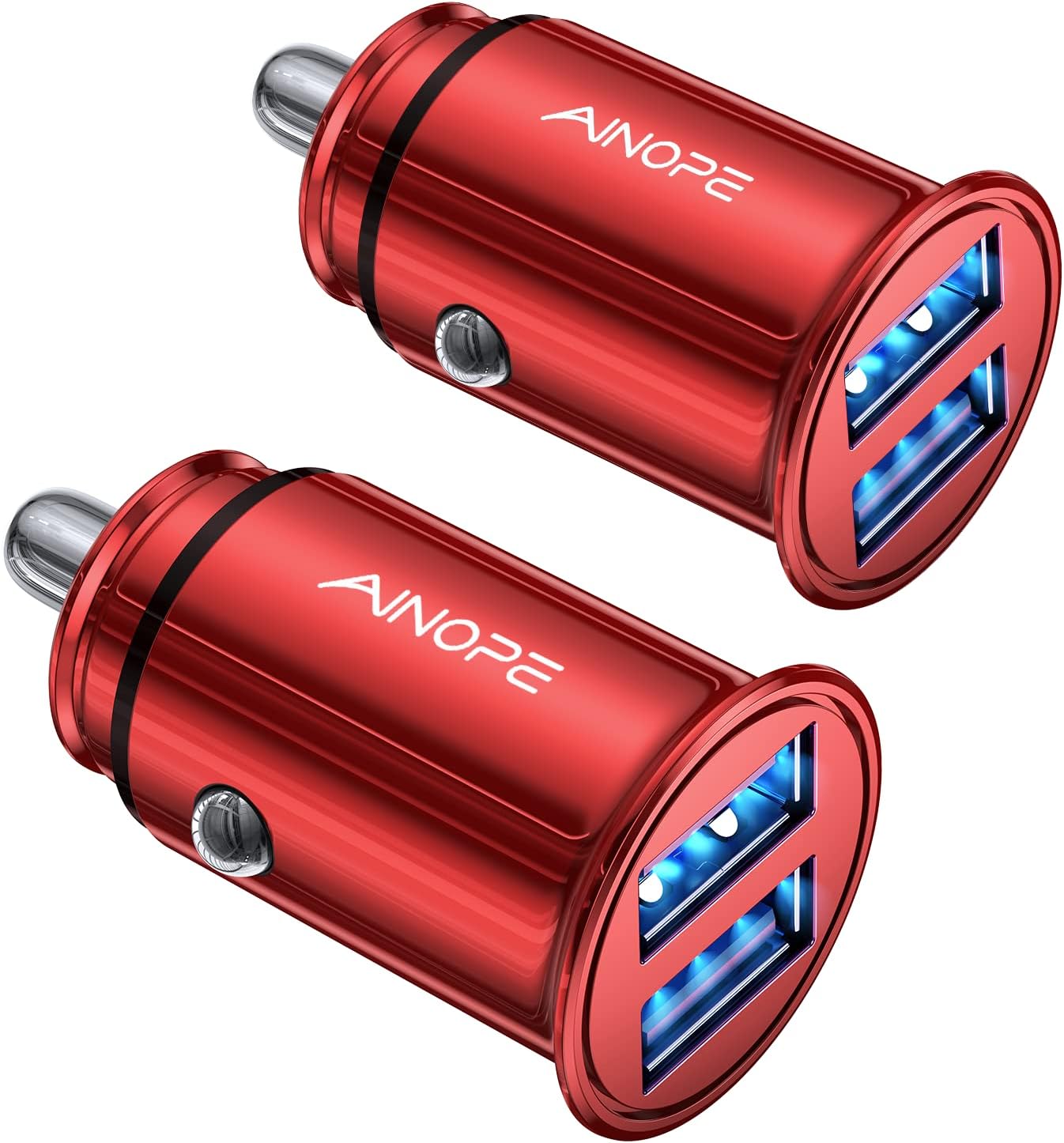 Fast Dual Port Car Charger for iPhone & Samsung