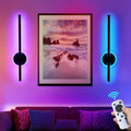 Battery Operated Wall Sconces Set of 2 - RGB Wireless Dimmable Wall