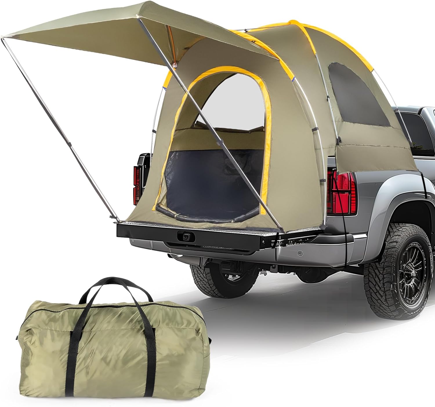 Winado Waterproof Pickup Truck Bed Tent - Portable Camping Comfort