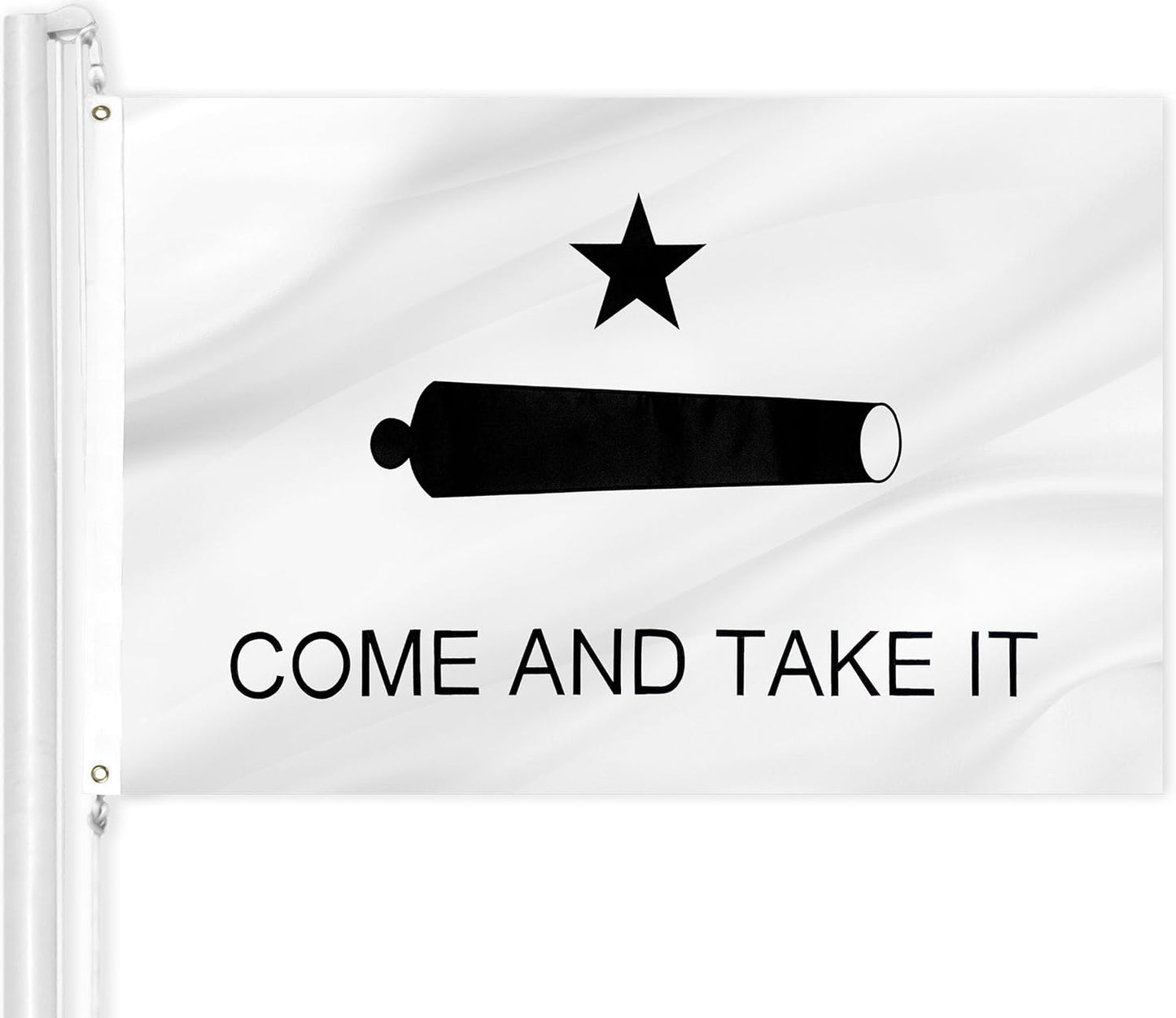 G128 Come and Take It Cannon Flag - Double Sided 3x5 Ft Banner