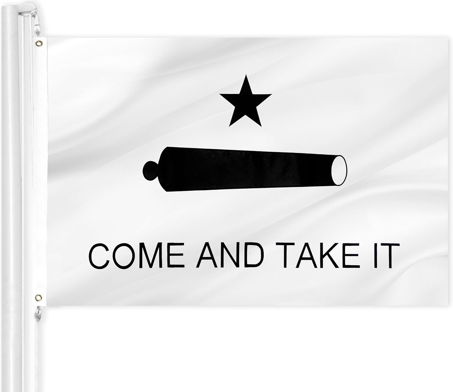 G128 Come and Take It Cannon Flag - Double Sided 3x5 Ft Banner