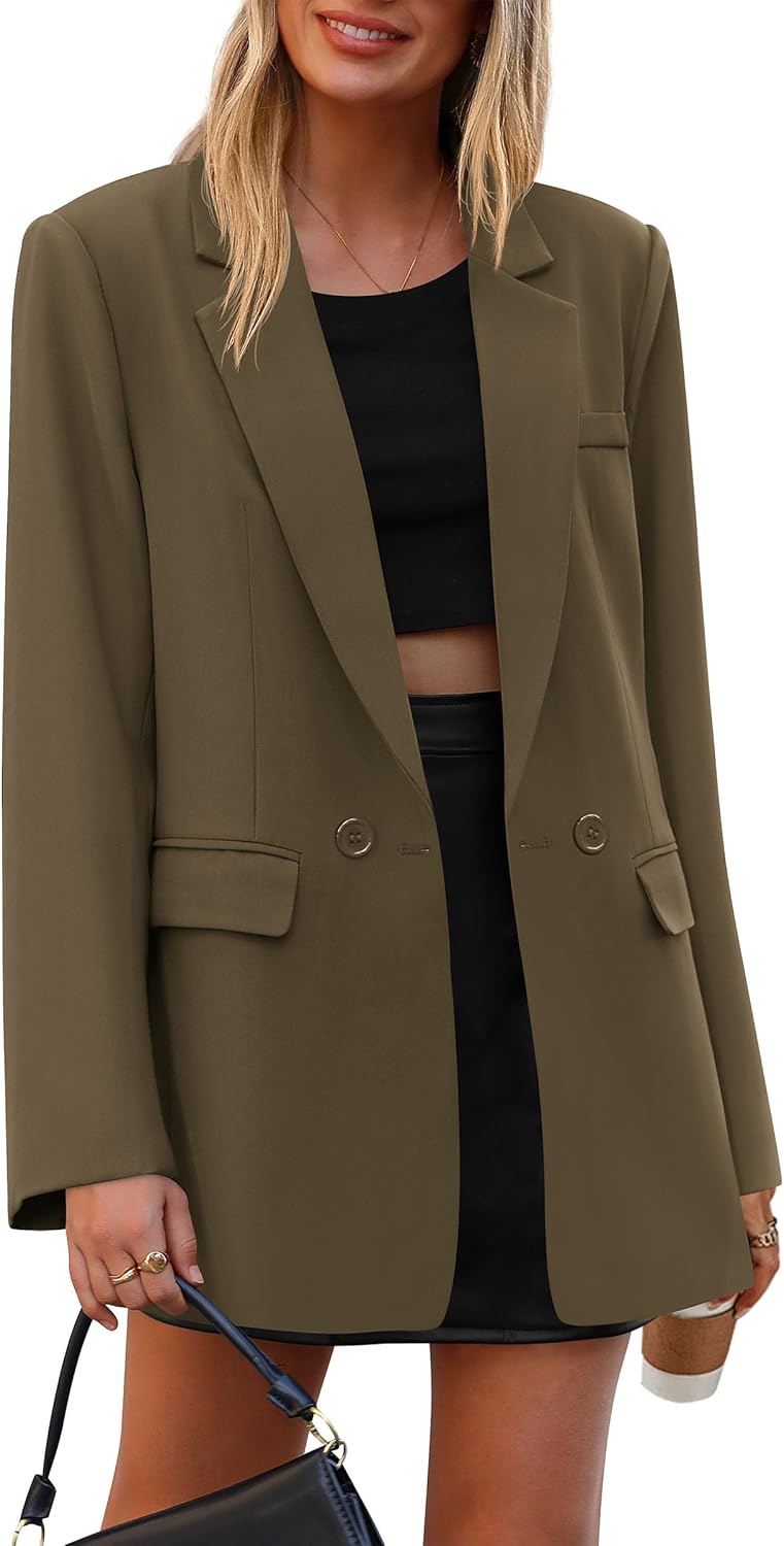 PRETTYGARDEN Fall Blazers for Women Business Casual Workwear