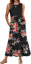 AUSELILY Womens Summer Dresses 2025 Sleeveless Maxi Dress