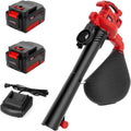 MZK 40V Cordless Leaf Blower Vacuum Mulcher - Powerful 550 CFM