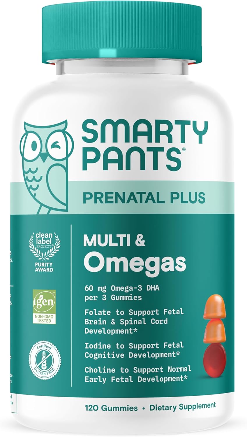 SmartyPants Prenatal Multivitamin Gummies for Expecting Moms