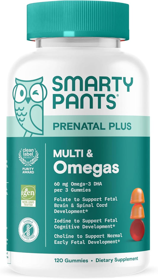 SmartyPants Prenatal Multivitamin Gummies for Expecting Moms