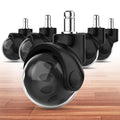 Premium Black Office Chair Casters - Quiet & Smooth Gliding