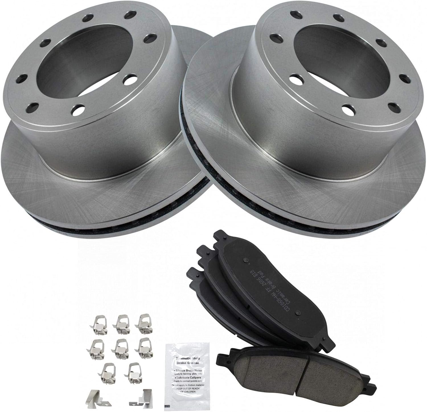 TRQ Rear Brake Pad & Rotor Kit for 2005-2007 Ford Super Duty