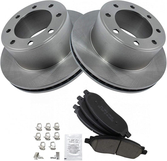 TRQ Rear Brake Pad & Rotor Kit for 2005-2007 Ford Super Duty