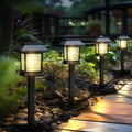 Solar Lights Outdoor 12 Pack - Waterproof Auto On/Off Pathway Lights