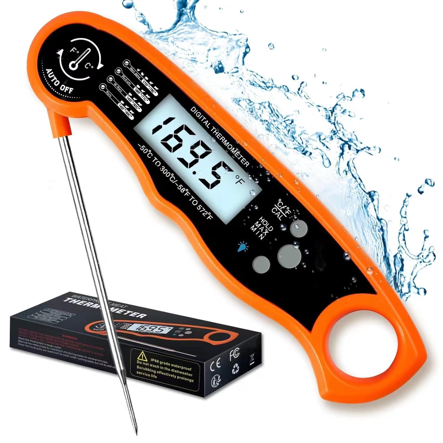 Instant-read Wireless Thermometer: Perfect for Meat