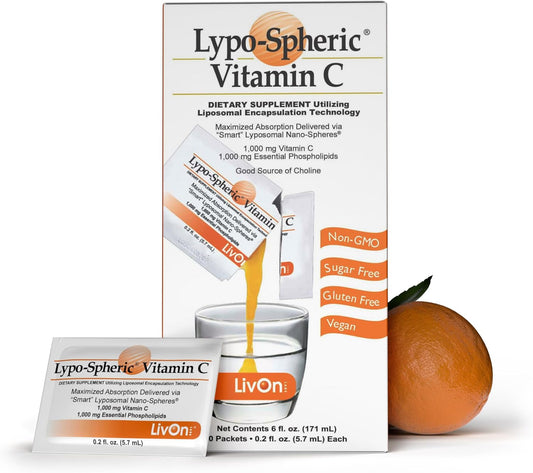 LypoSpheric Liposomal Vitamin C 1000mg for Immune Support