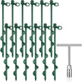 Ground Anchors Screw in 12 in 12-Pack - Heavy Duty Tent Stakes