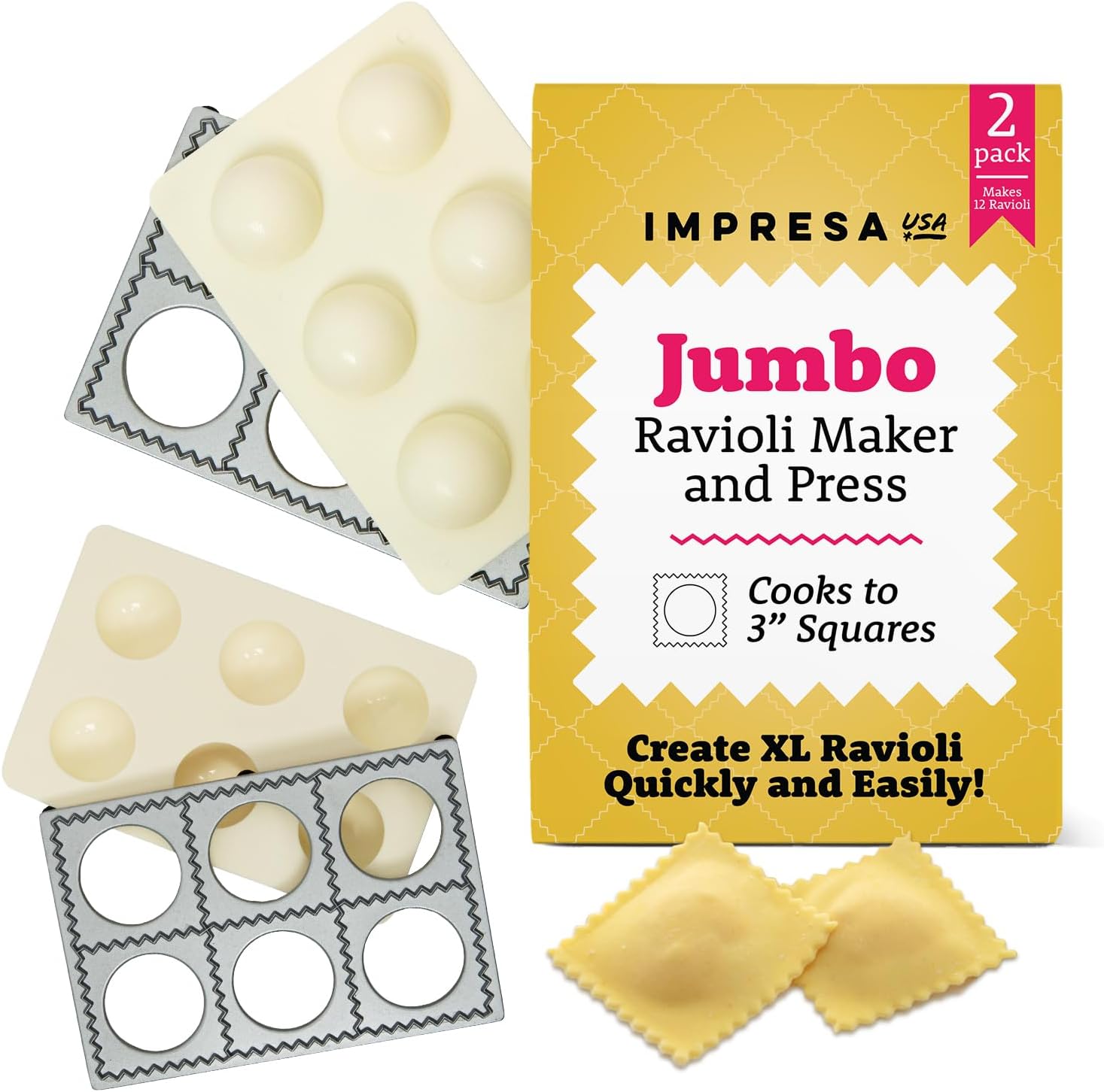 Easily Make 12 Ravioli: Impresa Jumbo Press