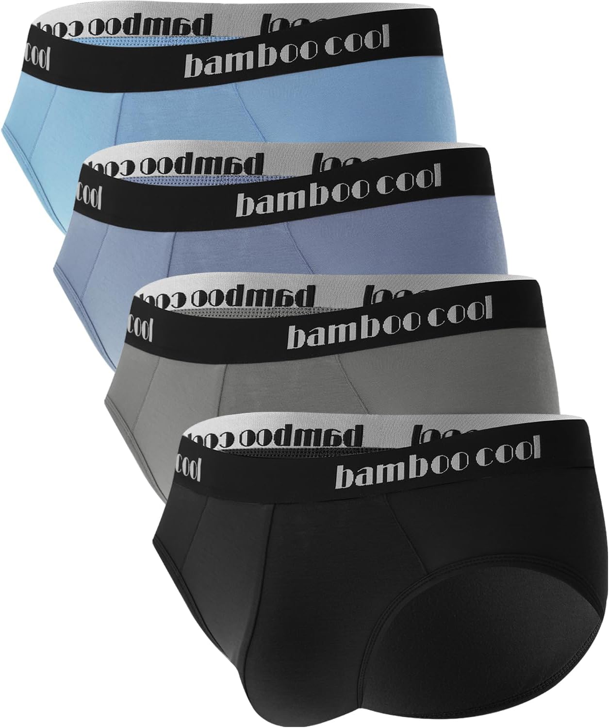 Men's Tagless Briefs with Comfort Soft Underwear and Pouch