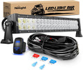 Nilight 22in 120W Spot Flood Combo LED Light Bar - Off Road Driving
