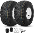 15x6.00-6 Tubeless Tire and Wheel 2 Pack - Lawn Tractor Front Tires