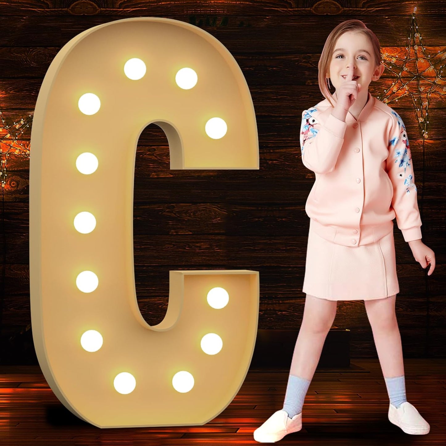 4FT Marquee Light Up Letters for Baby Showers and Parties
