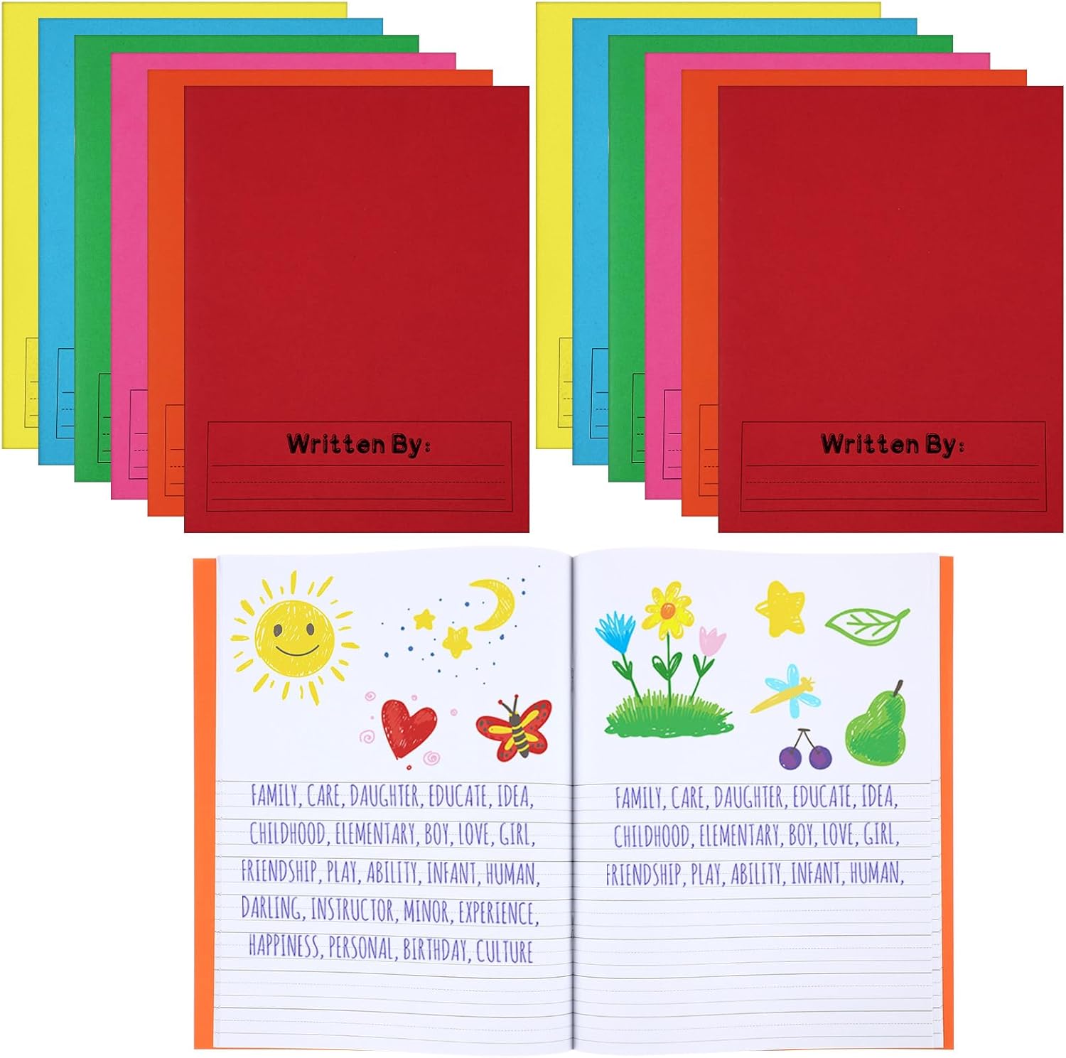 Colorful Primary Composition Notebook for Kids