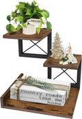 ELITEROO Desk Shelf Organizer 3 Tier Wood Desktop Bookshelf
