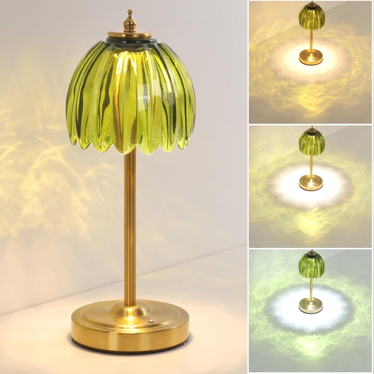 Cordless Small Table Lamp with Touch Control & 3 Color Modes