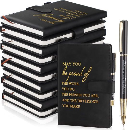 Kosiz 20 Pcs Employee Appreciation Gifts with Notebooks and Pens