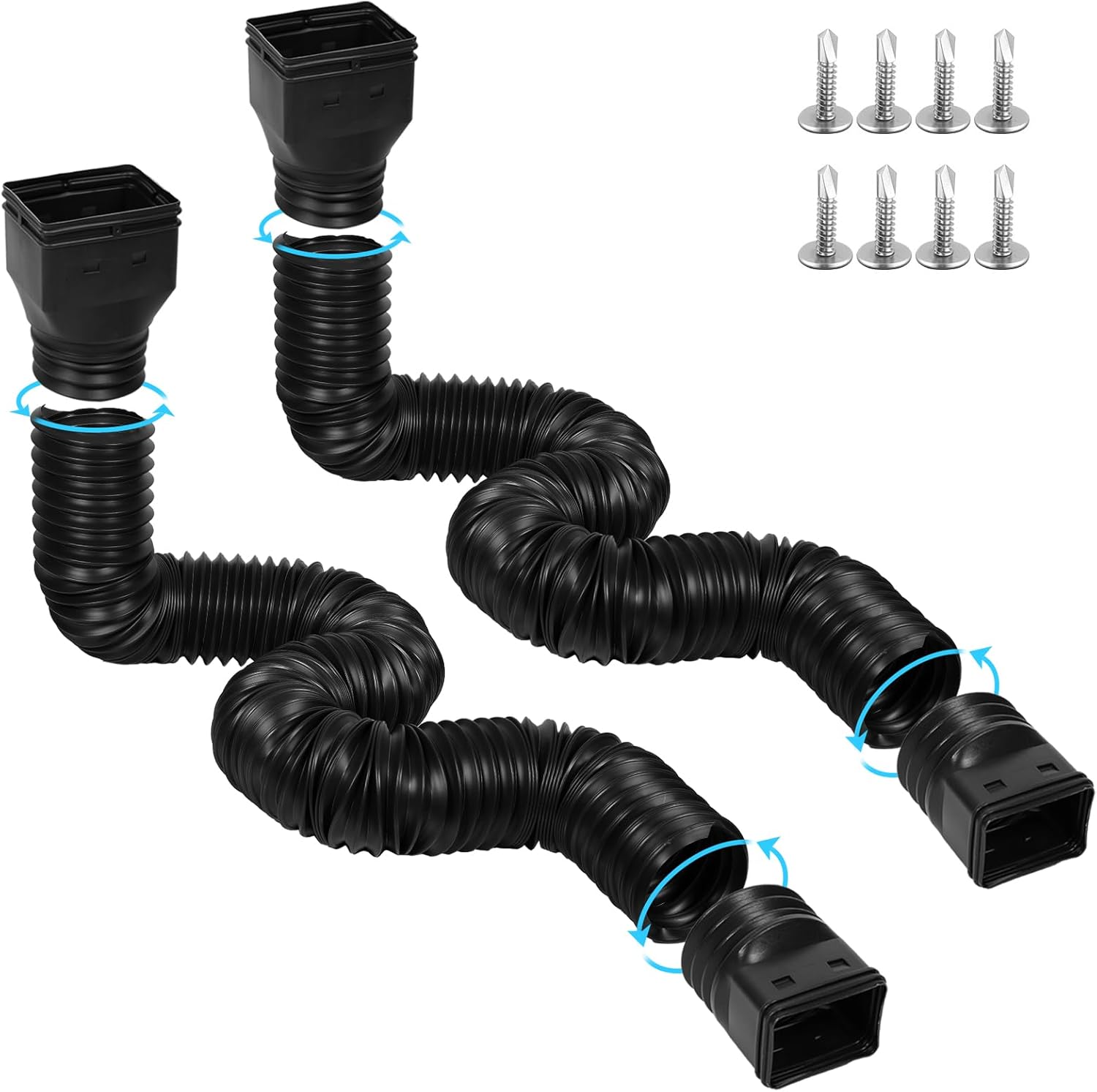 11.5ft Long Gutter Downspout Extensions for Effective Drainage