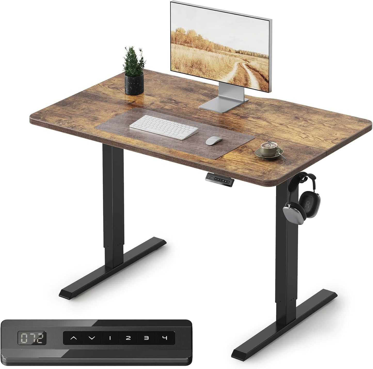FEZIBO Electric Standing Desk with Height Adjustable Features